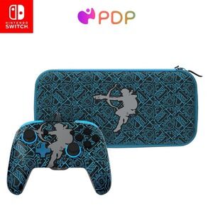 PDP REMATCH GLOW Sheikah Shoot Wired Controller Travel Case Nintendo Switch